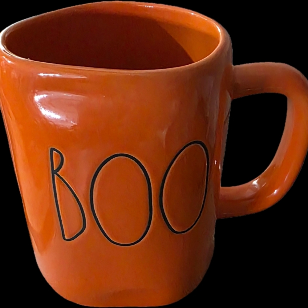 Rae Dunn Orange 'BOO' Mug